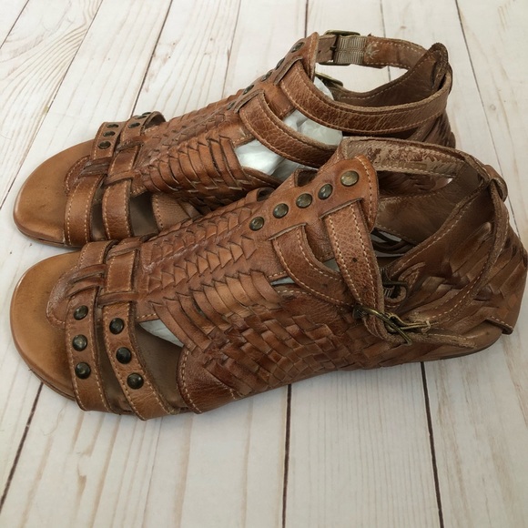 Bed Stu Claire Sandal in Tan Dip Dye - Picture 4 of 7